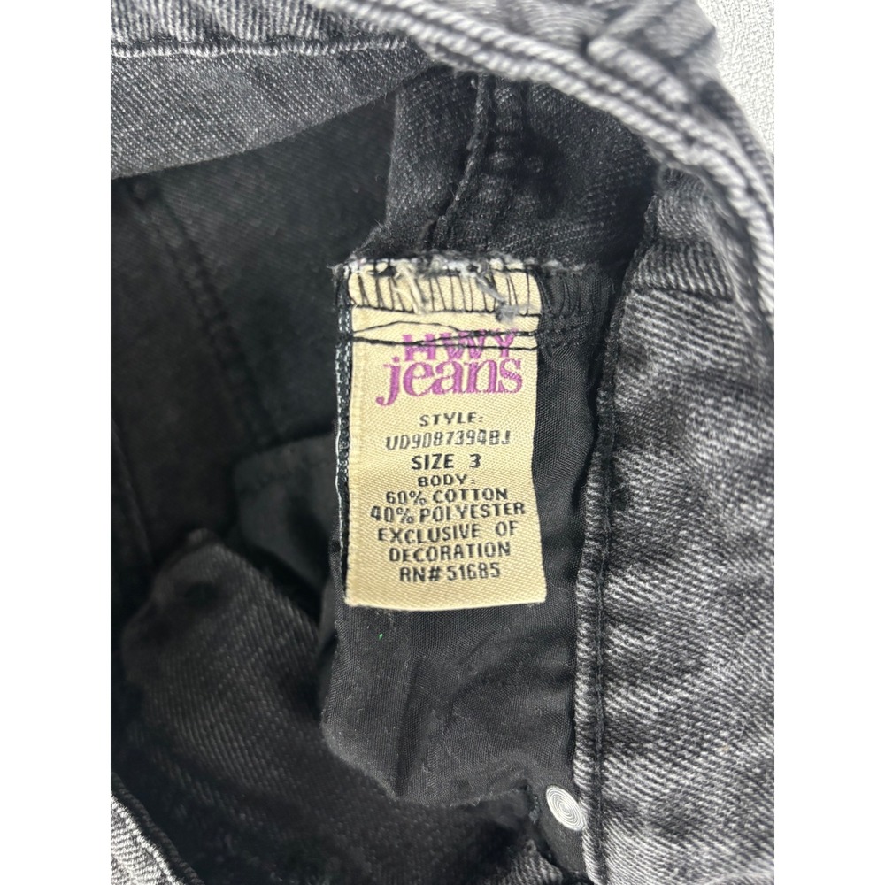 HWY Jeans Black Distressed Skinny Jeans Juniors Size‎ 3 - Picture 4 of 4